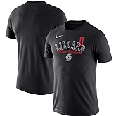 Portland Trail Blazers Damian Lillard Nike Player Performance T-Shirt Black